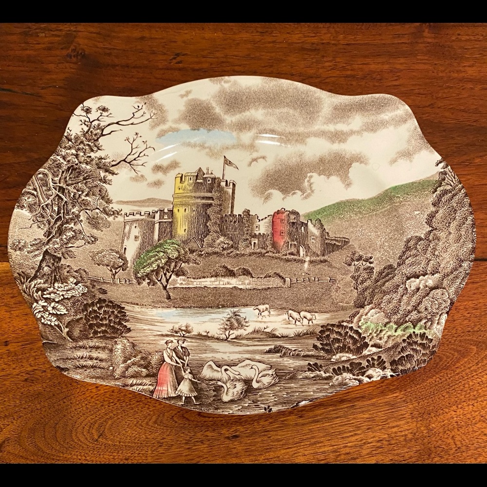 Johnson Bros. Ironstone Castle Story platter.
